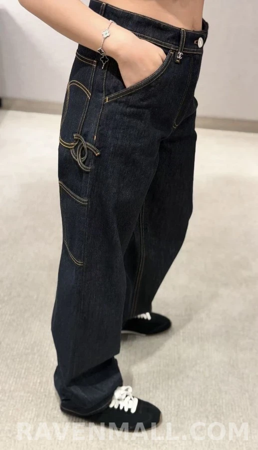 샤넬 샤넬 로고 카펜터 데님 팬츠 상세 이미지