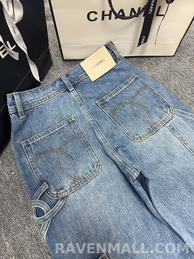 샤넬 샤넬 라이트 워크웨어 데님 팬츠 상세 이미지