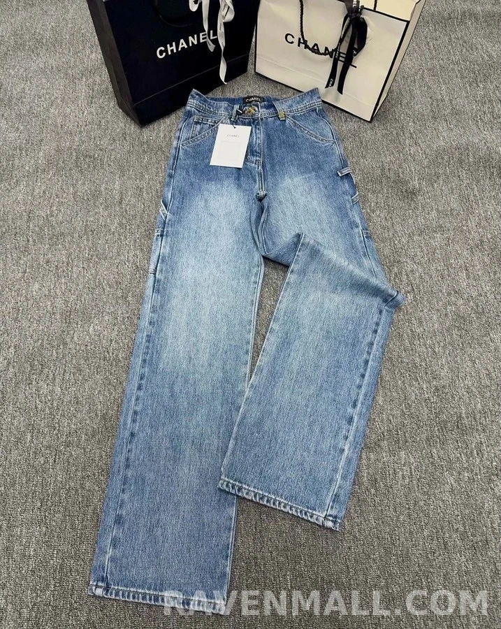 샤넬 샤넬 라이트 워크웨어 데님 팬츠 상세 이미지