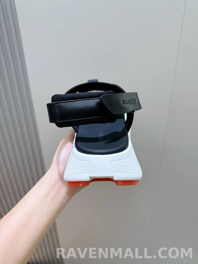 에르메스 에르메스 H 로고 플랫폼 샌들 상세 이미지