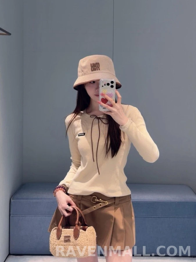 미우미우 미우미우 메탈 벨티드 플리츠 미니 스커트 상세 이미지