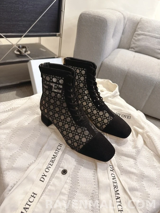 디올 디올 캐나쥬 메쉬 앵클 부츠 상세 이미지