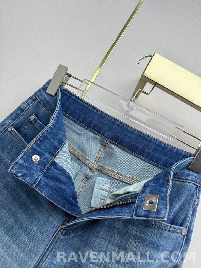 샤넬 샤넬 더블 C 버튼 플레어 데님 팬츠 상세 이미지