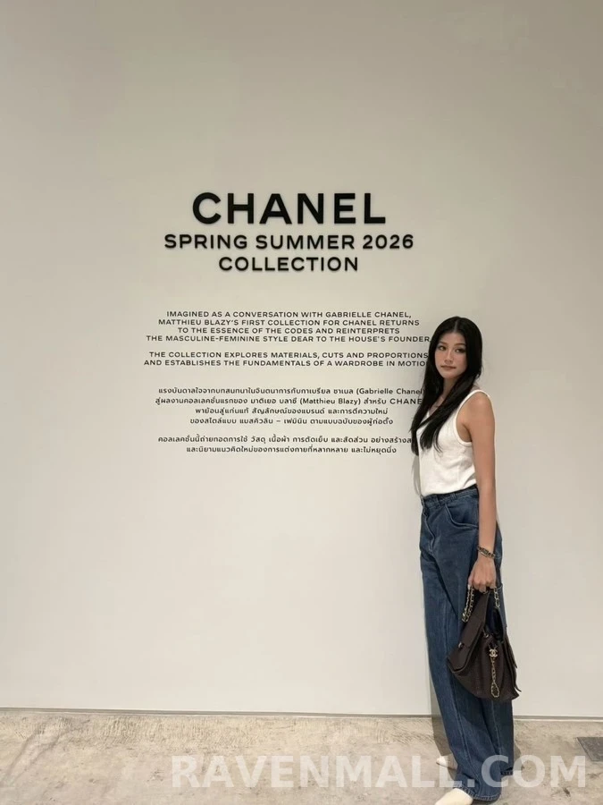 샤넬 샤넬 더블 C 로고 와이드 데님 팬츠 상세 이미지