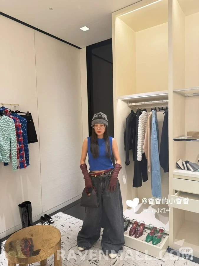 샤넬 샤넬 와이드 데님 팬츠 상세 이미지