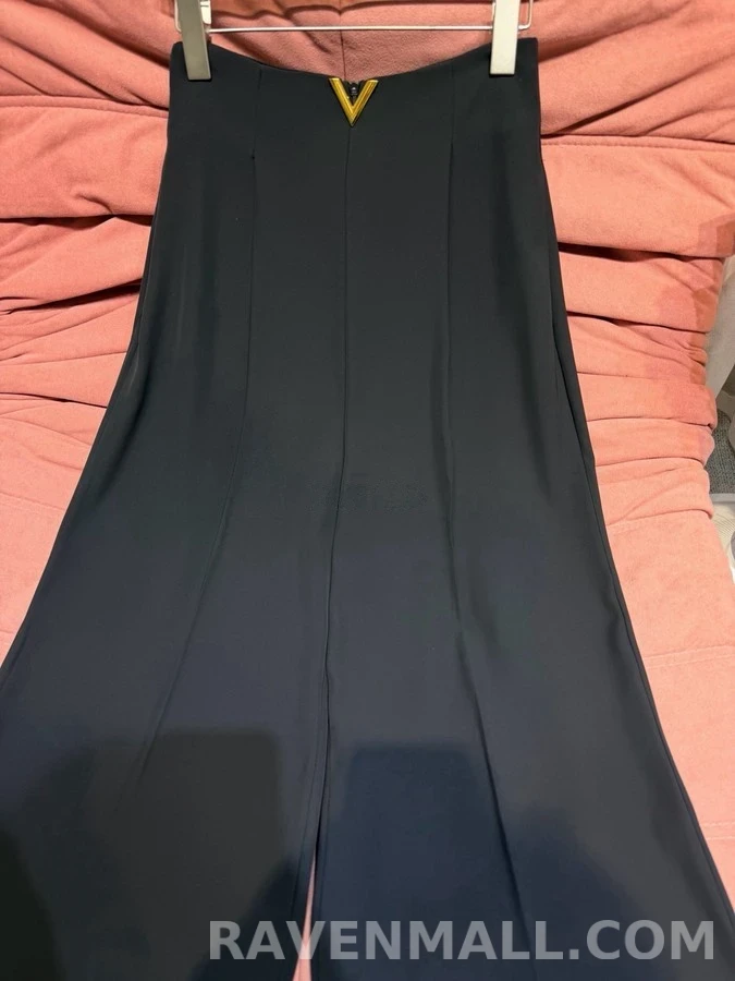 발렌티노 발렌티노 V 와이드 플리츠 팬츠 상세 이미지