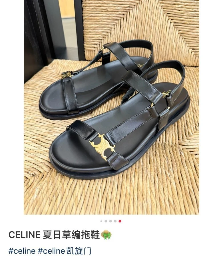 셀린느 셀린느 트리오페 버클 샌들 상세 이미지