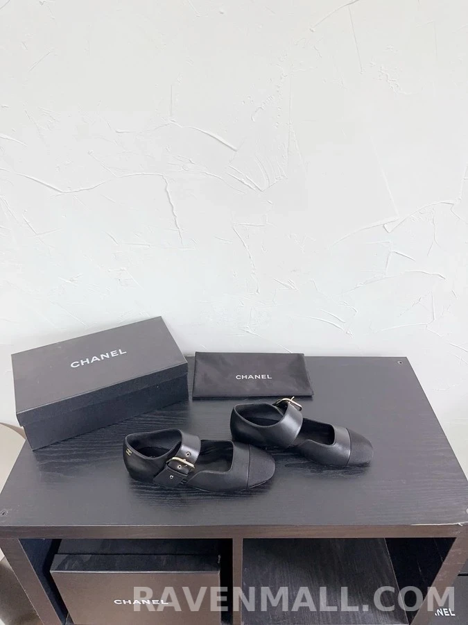 샤넬 샤넬 버클 스트랩 플랫 슈즈 상세 이미지