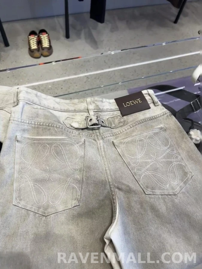 로에베 로에베 아나그램 워싱 데님 팬츠 상세 이미지