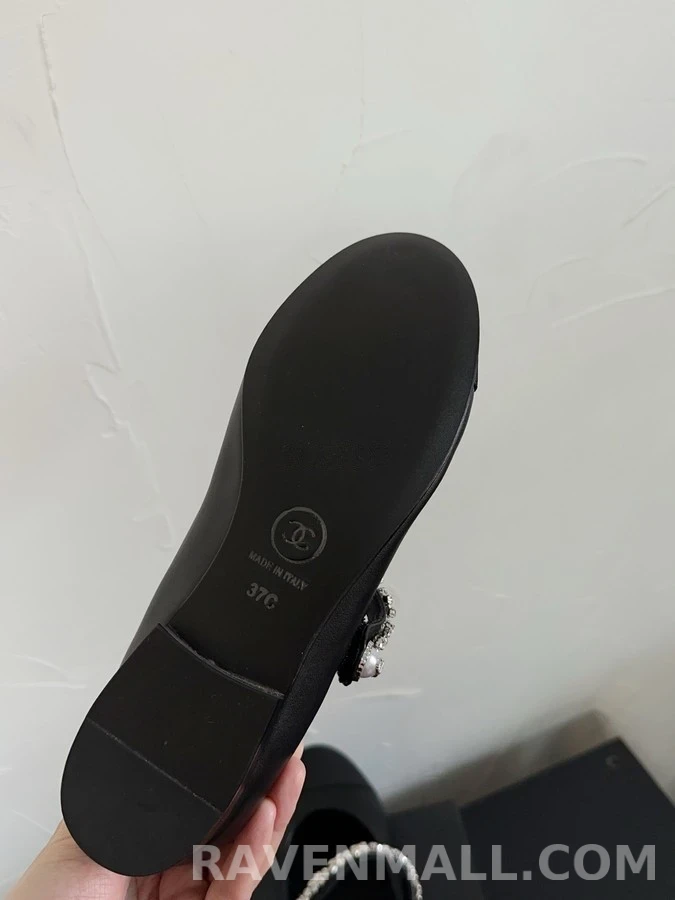 샤넬 샤넬 펄 장식 메리제인 플랫 상세 이미지