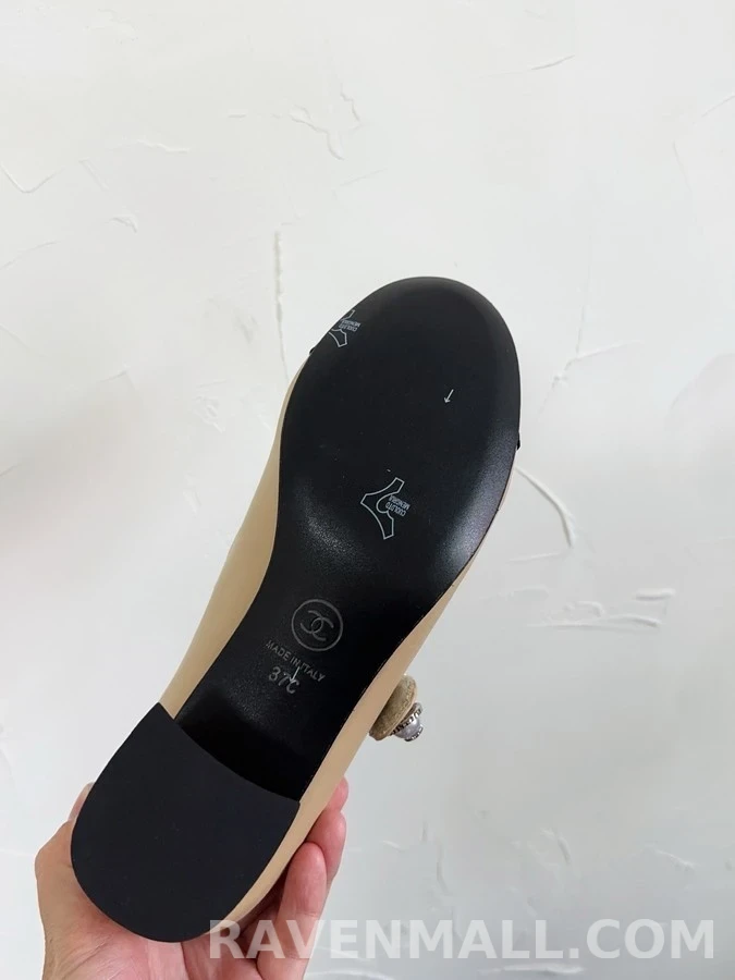 샤넬 샤넬 투톤 크리스탈 메리제인 슈즈 상세 이미지