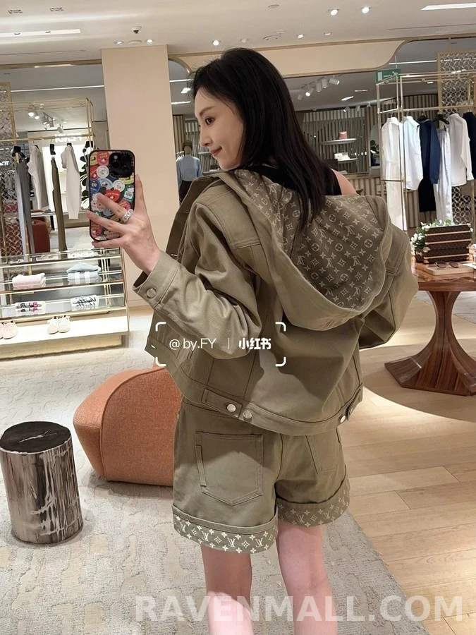 루이비통 루이비통 모노그램 롤업 와이드 데님 팬츠 상세 이미지