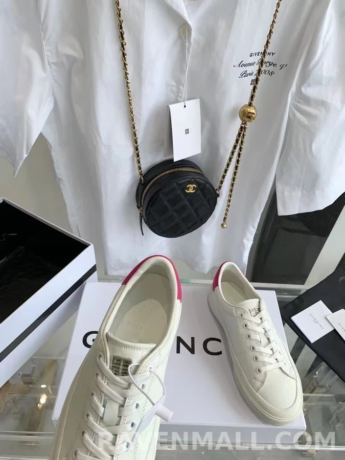 지방시 지방시 핑크탭 가죽 스니커즈 상세 이미지
