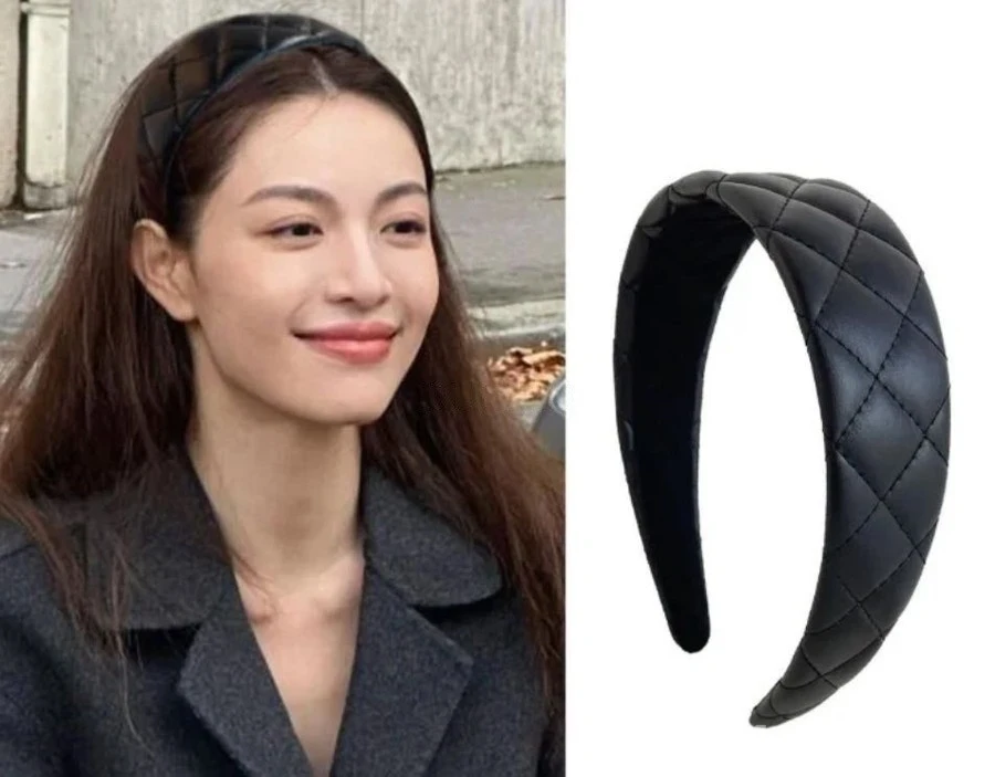 샤넬 샤넬 퀼팅 더블C 헤어밴드 상세 이미지