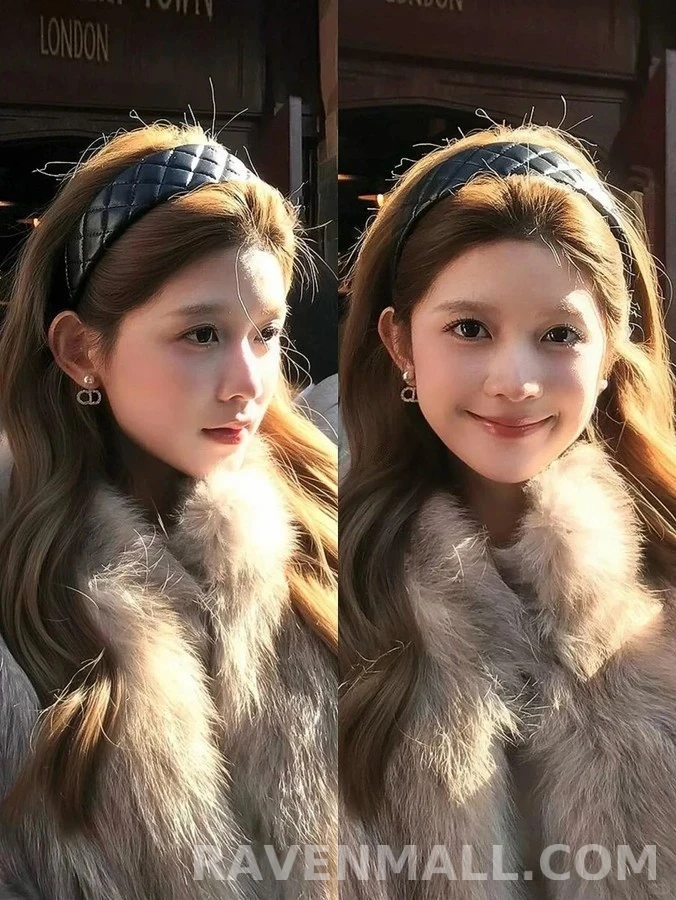 샤넬 샤넬 퀼팅 더블C 헤어밴드 상세 이미지