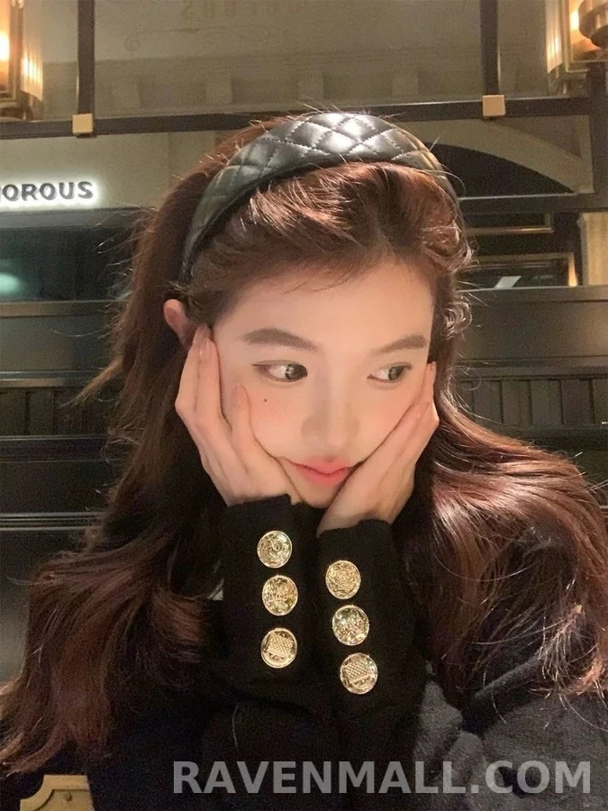 샤넬 샤넬 퀼팅 더블C 헤어밴드 상세 이미지