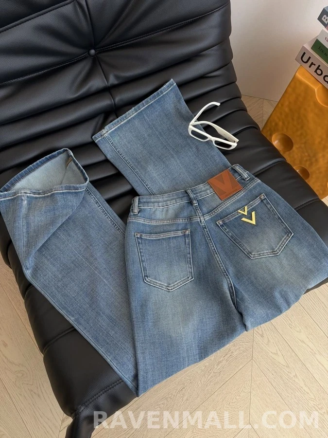발렌티노 발렌티노 더블 V 로고 데님 팬츠 상세 이미지