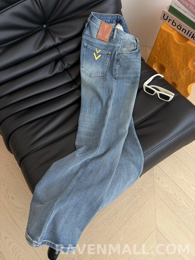 발렌티노 발렌티노 더블 V 로고 데님 팬츠 상세 이미지