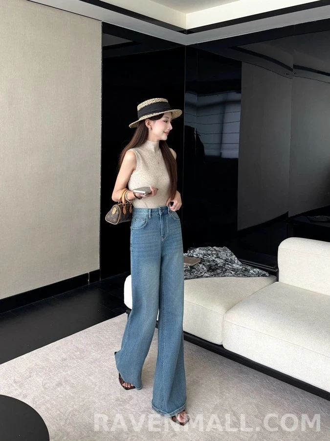 발렌티노 발렌티노 더블 V 로고 데님 팬츠 상세 이미지