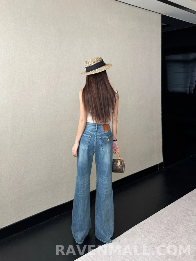 발렌티노 발렌티노 더블 V 로고 데님 팬츠 상세 이미지