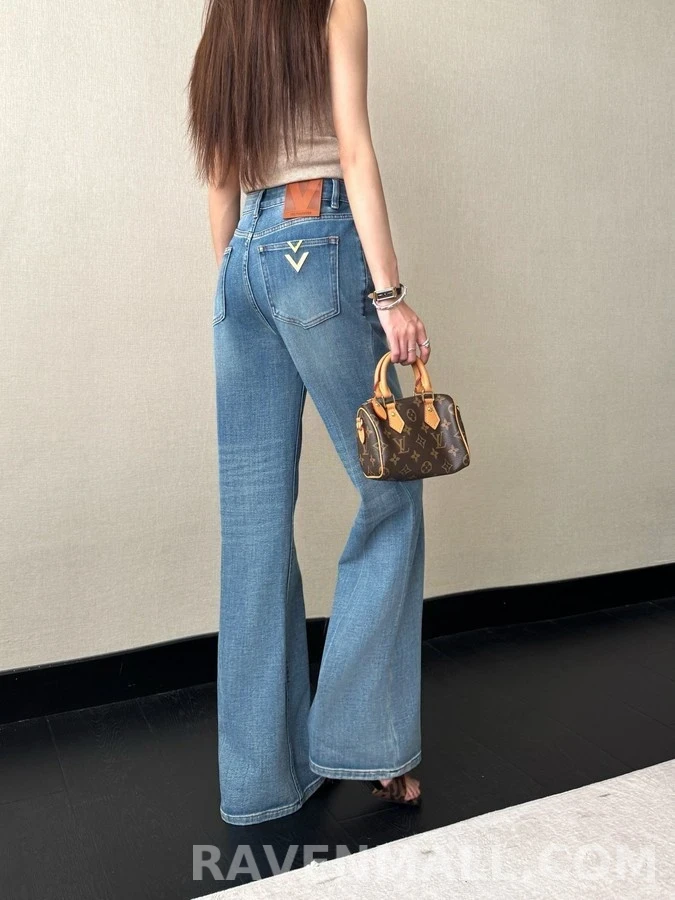 발렌티노 발렌티노 더블 V 로고 데님 팬츠 상세 이미지
