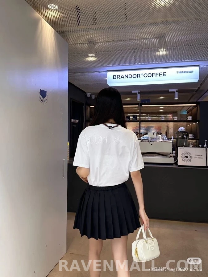 미우미우 미우미우 드로스트링 플리츠 스커트 상세 이미지