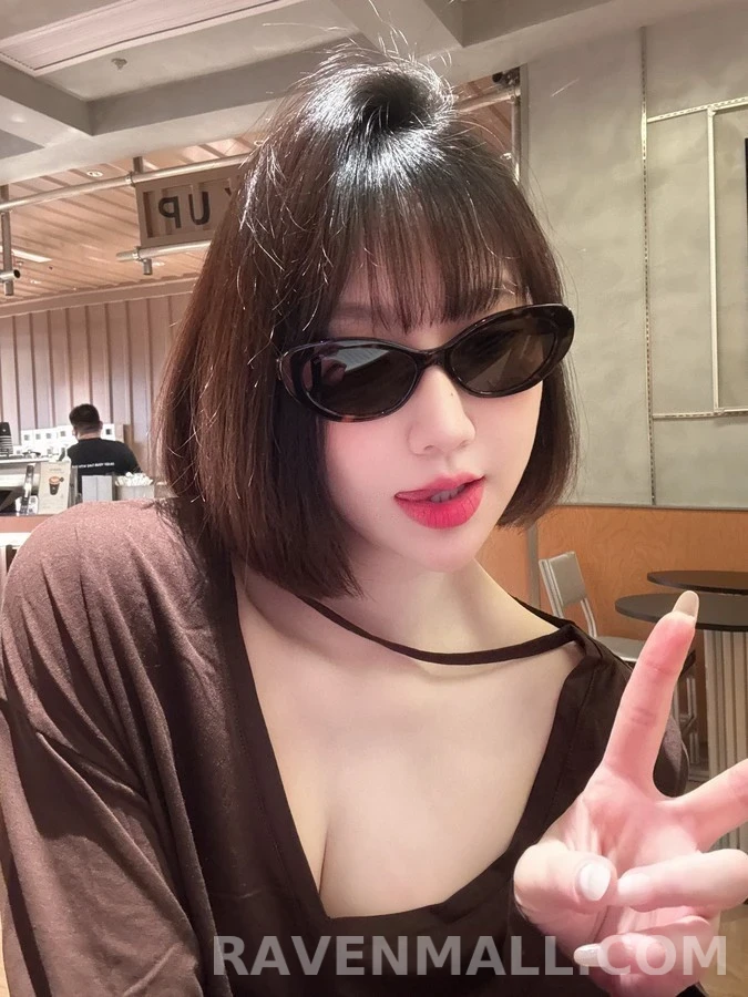 미우미우 미우미우 호피 오벌 선글라스 상세 이미지