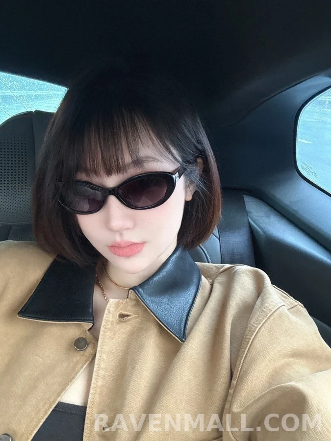미우미우 미우미우 호피 오벌 선글라스 상세 이미지