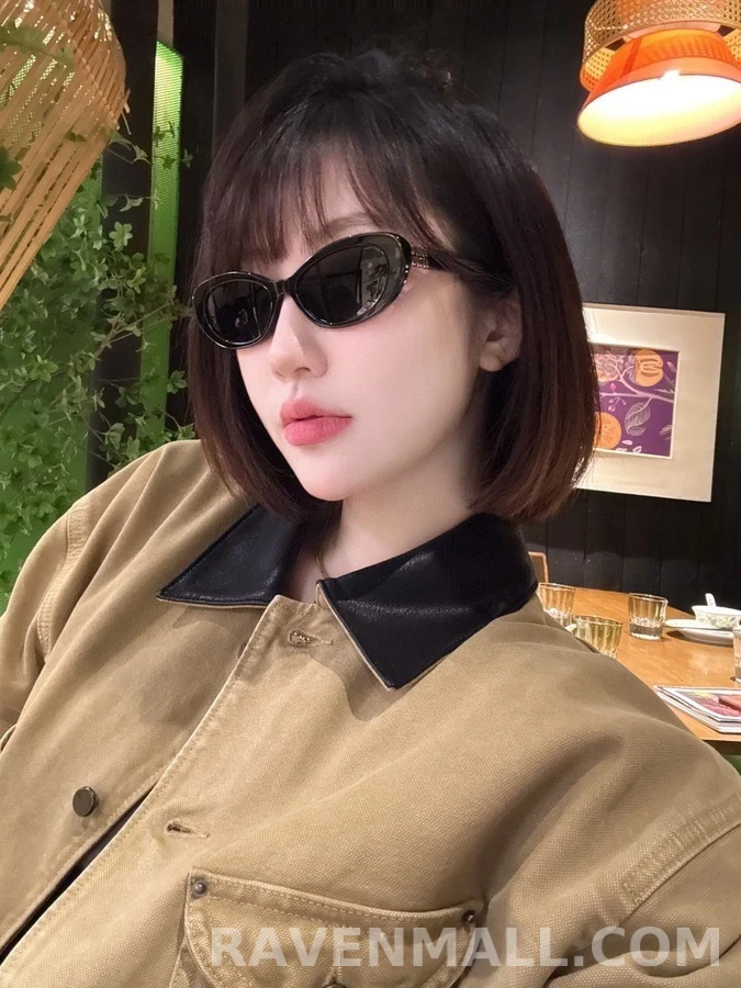 미우미우 미우미우 호피 오벌 선글라스 상세 이미지