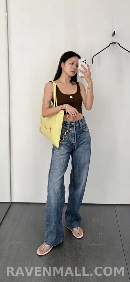 셀린느 셀린느 트리옹프 체인 데님 팬츠 상세 이미지