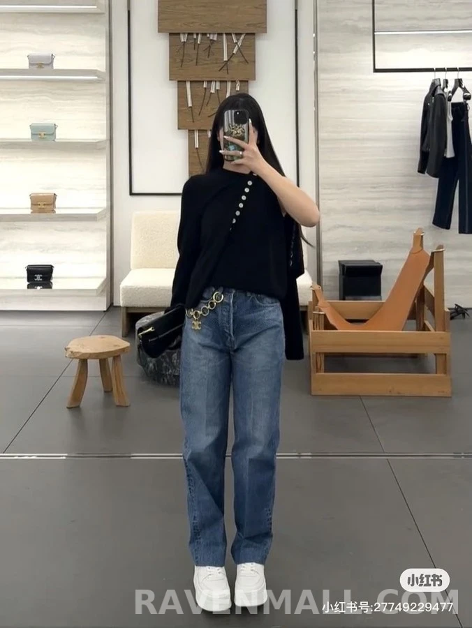 셀린느 셀린느 트리옹프 체인 데님 팬츠 상세 이미지