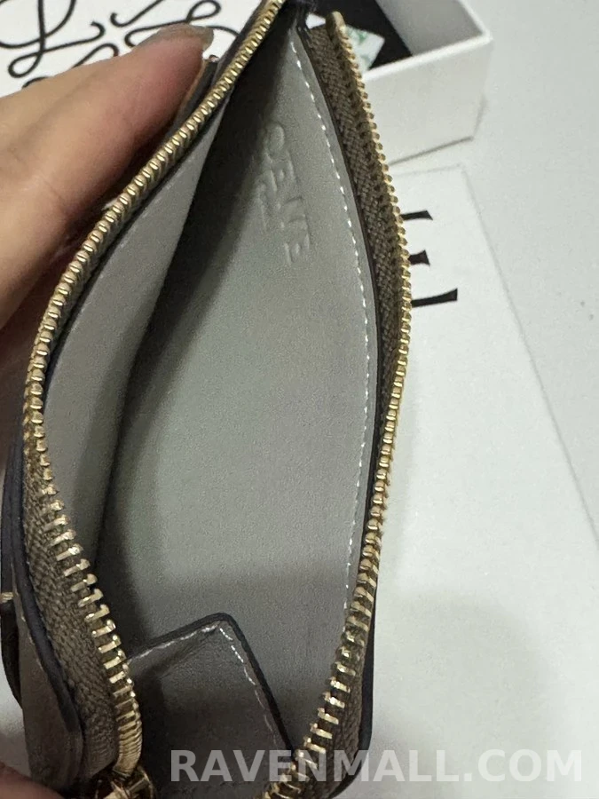 로에베 로에베 아나그램 투톤 지퍼 카드지갑 상세 이미지