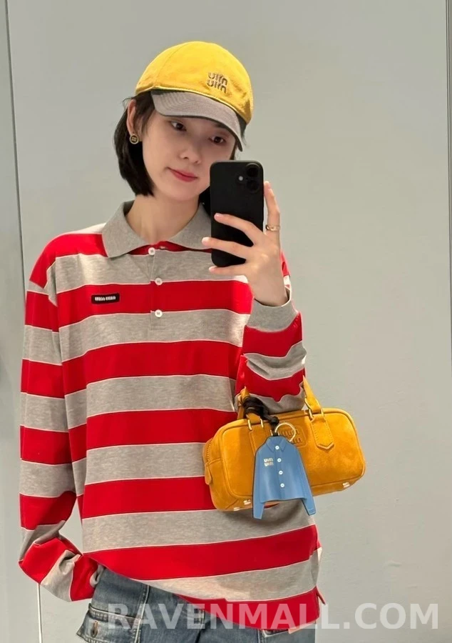미우미우 미우미우 투톤 로고 볼캡 상세 이미지