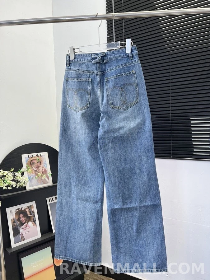 샤넬 샤넬 더블 C 데님 와이드 팬츠 상세 이미지