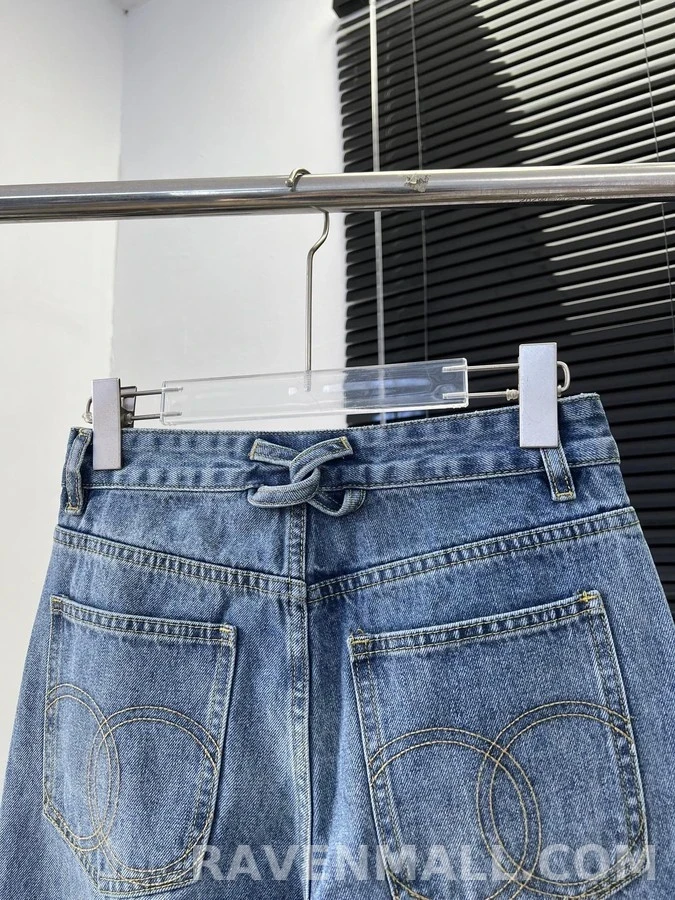 샤넬 샤넬 더블 C 데님 와이드 팬츠 상세 이미지