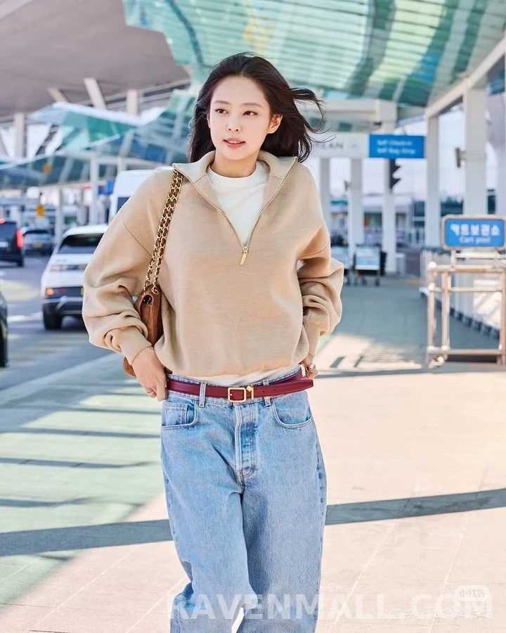 샤넬 샤넬 로고 와이드핏 데님 팬츠 상세 이미지