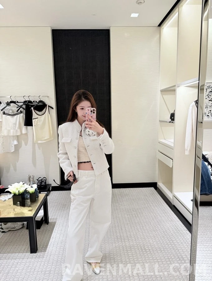 샤넬 샤넬 더블 C 로고 카펜터 데님 팬츠 상세 이미지
