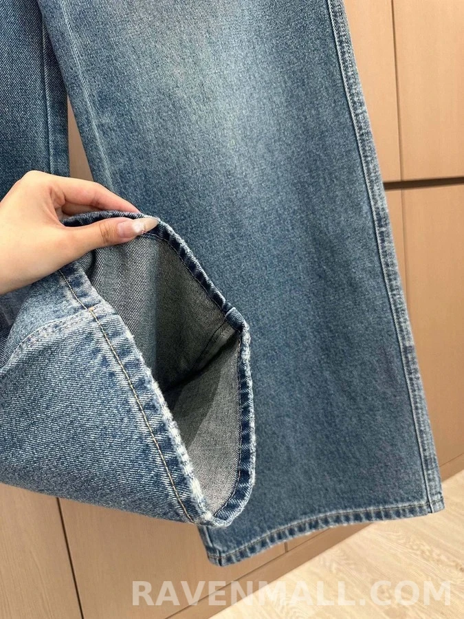샤넬 샤넬 더블C 자수 데님 팬츠 상세 이미지