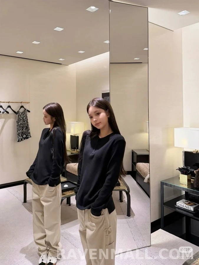 샤넬 샤넬 더블C 로고 카고 데님 팬츠 상세 이미지