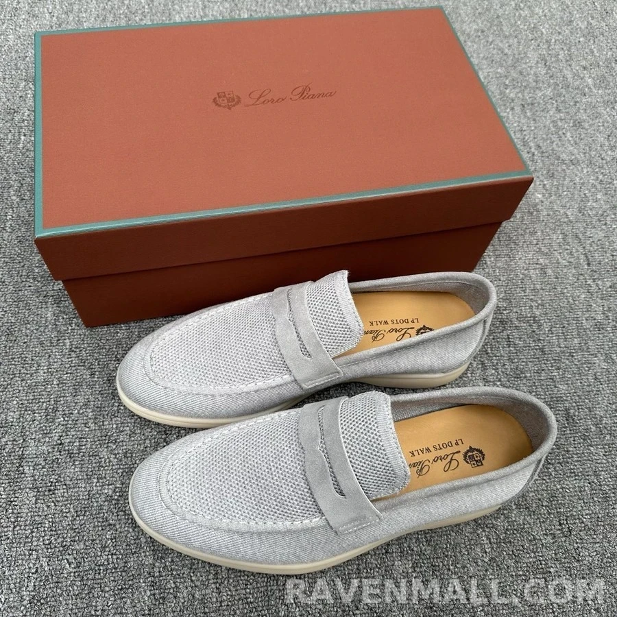 로로피아나 로로피아나 니트 모카신 로퍼 상세 이미지