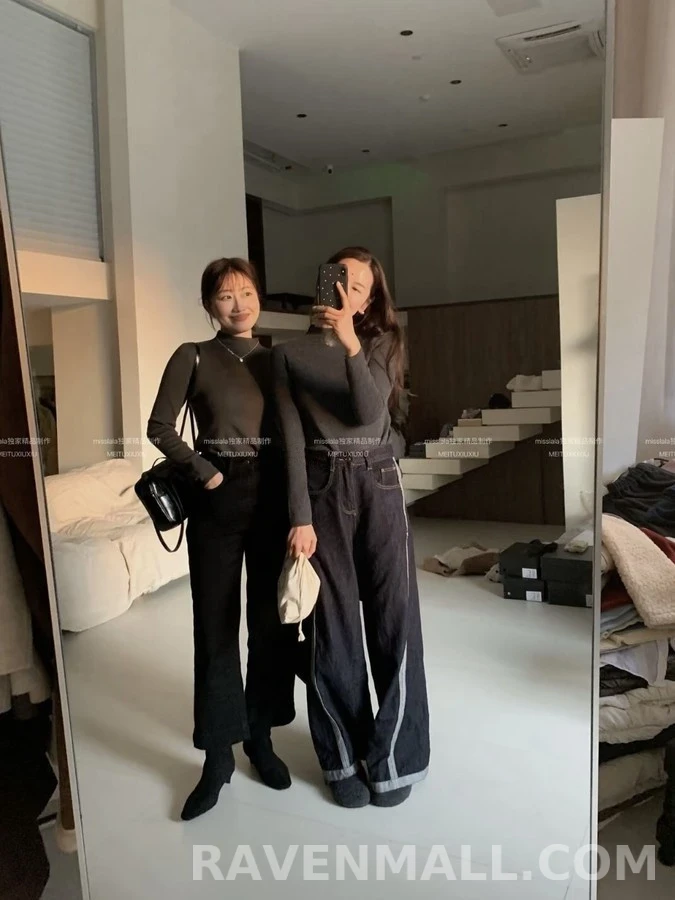 브루넬로 쿠치넬리 브루넬로 쿠치넬리 비즈 디테일 데님 와이드 팬츠 상세 이미지