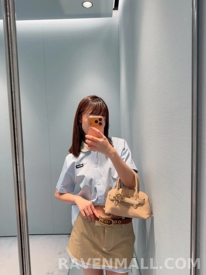 버버리 버버리 배색 미니 스커트 상세 이미지