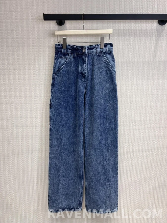 샤넬 샤넬 더블 C 데님 와이드 워크 팬츠 상세 이미지