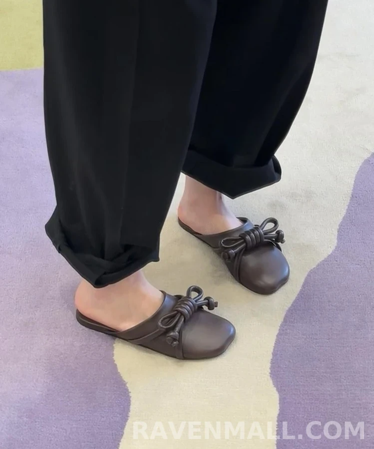 로에베 로에베 매듭 디테일 뮬 슬리퍼 상세 이미지