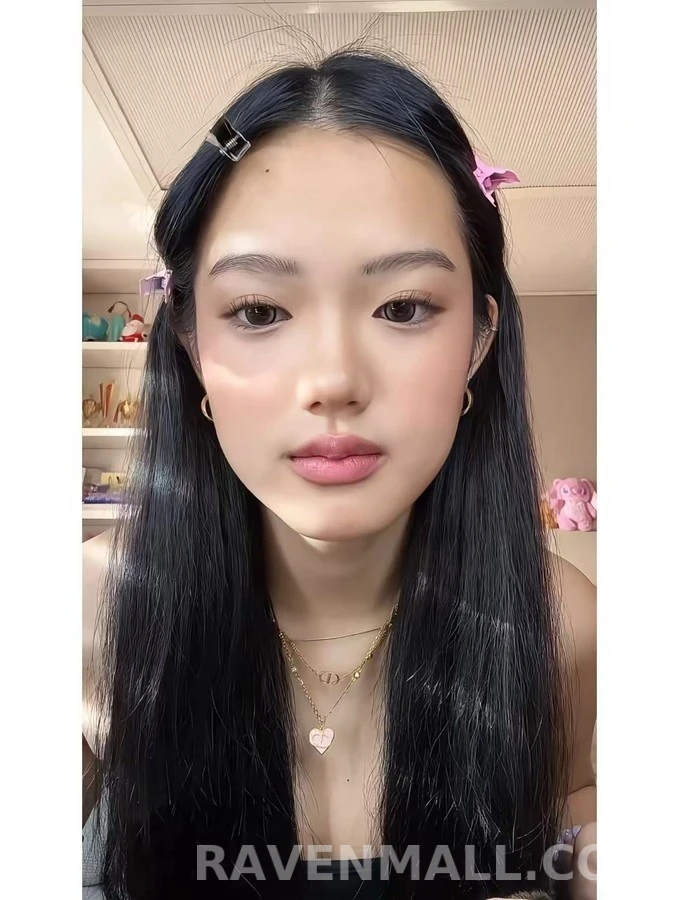 디올 디올 에나멜 하트 목걸이 상세 이미지