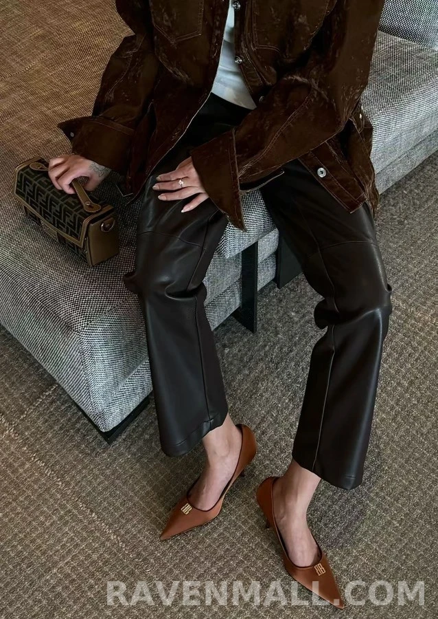 발렌시아가 발렌시아가 로고 새틴 펌프스 상세 이미지