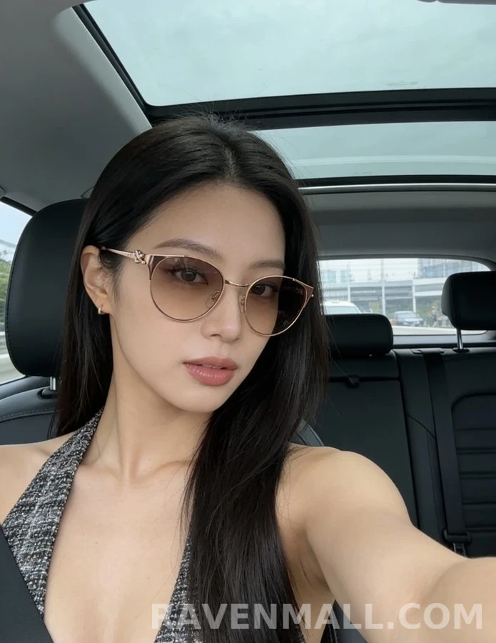 까르띠에 까르띠에 메탈 라운드 선글라스 상세 이미지