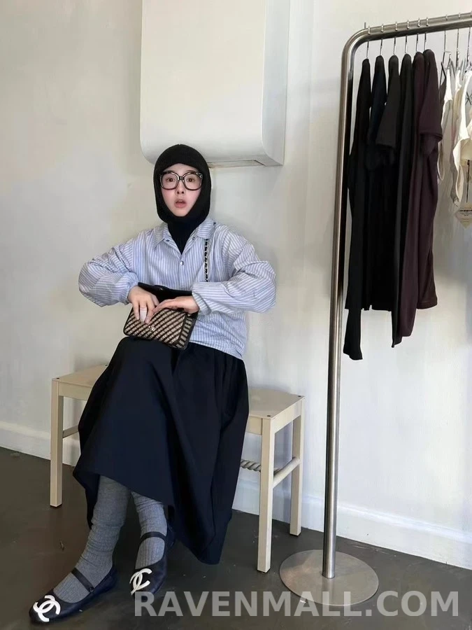 샤넬 샤넬 빅 로고 퀼팅 메리 제인 플랫 상세 이미지