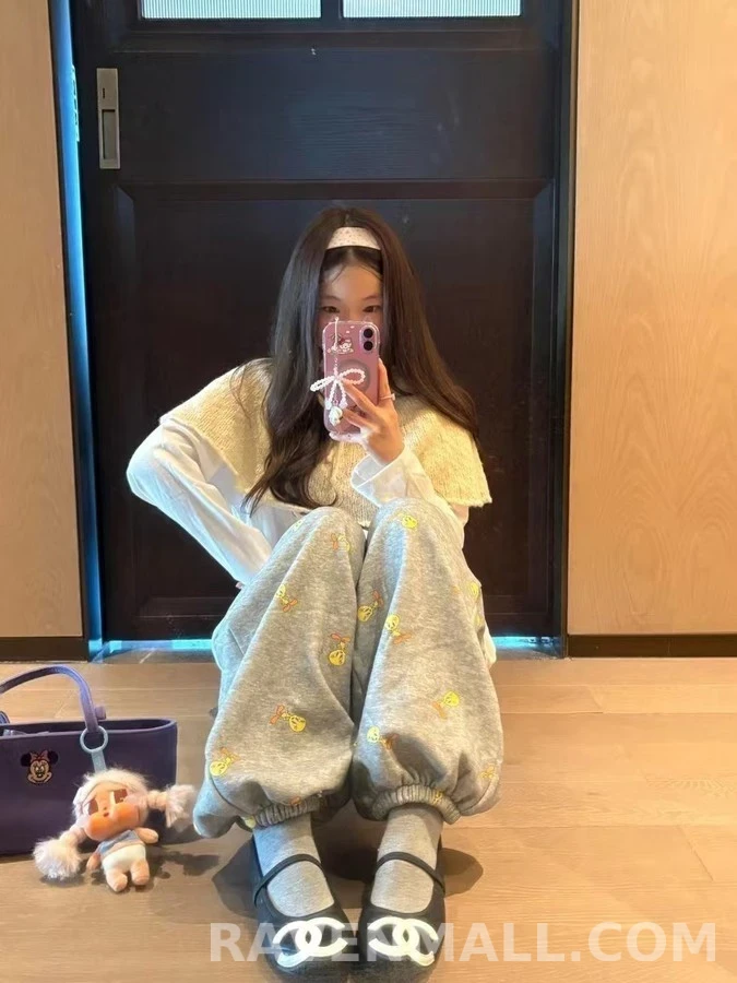 샤넬 샤넬 빅 로고 퀼팅 메리 제인 플랫 상세 이미지
