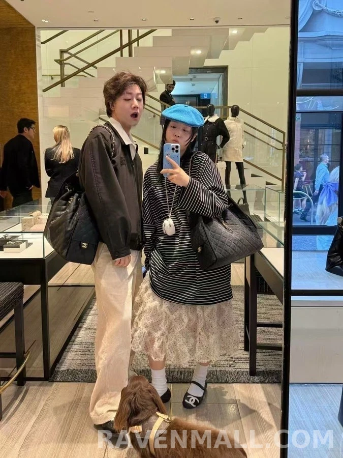 샤넬 샤넬 빅 로고 퀼팅 메리 제인 플랫 상세 이미지